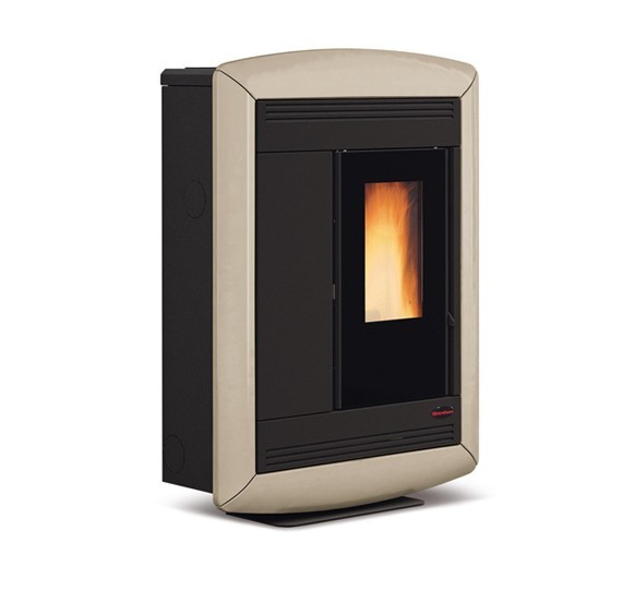 Poêle à granules extra plat canalisable - EXTRAFLAME Souvenir Plus Lux 5.0 10 kW