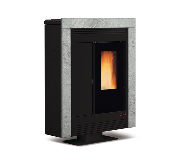 Poêle à granules extra plat canalisable - EXTRAFLAME Souvenir Plus Petra 5.0 10 kW