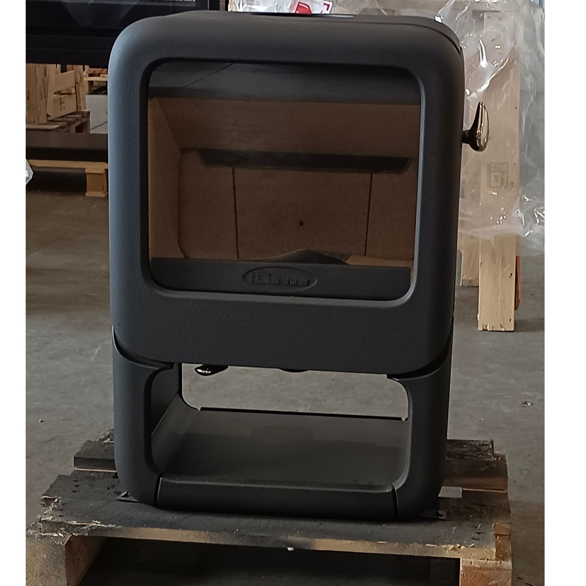 Poêle à bois en fonte raccordable - DOVRE Rock 350WB 7kW