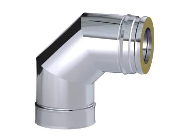 Coude à 90° isolé Ø200mm - DINAK DW BOIS