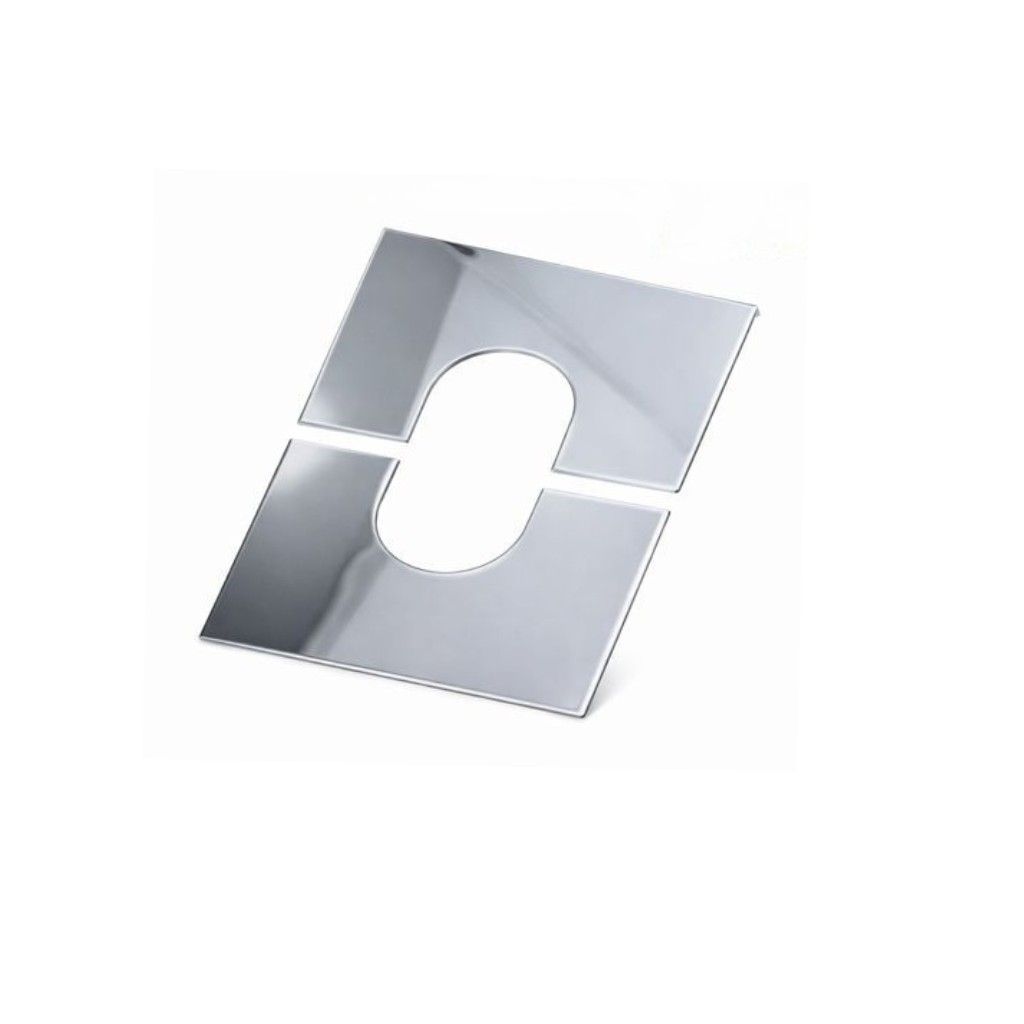 Plaque de finition 30/45° INOX Ø 80mm - DINAK DW