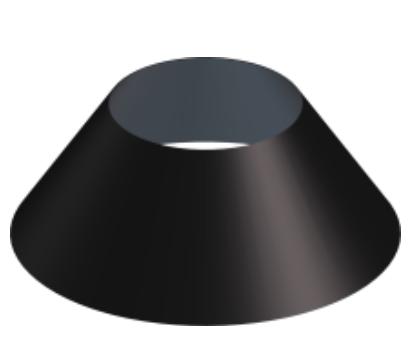 Collet pour solin Ø150mm - DW BLACK