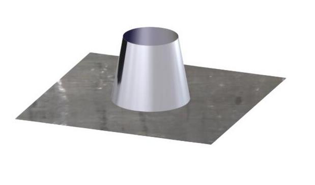 Solin de toit plat Ø100mm - DW 316L/304