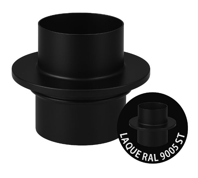 Raccord de DEKO BOIS à DW BLACK Ø150 - DW BLACK
