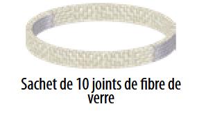 Sachet de 10 joints de fibre de verre Ø80mm - DEKO PELLETS CLASSIQUE