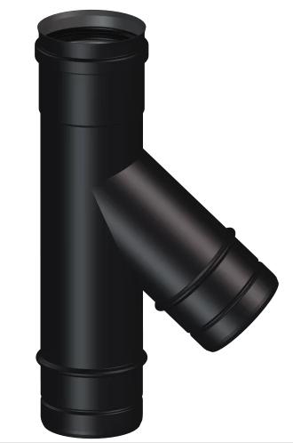 Té 135° Ø100mm - DEKO PELLETS CLASSIQUE