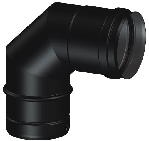 Coude 90° Ø100mm - DEKO PELLETS CLASSIQUE