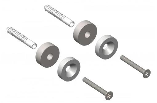 Kit de montage magnétique pour rosaces - DEKO PELLETS CLASSIQUE