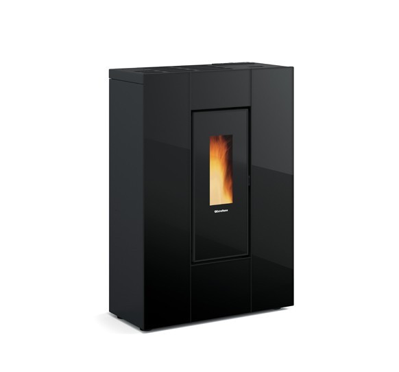 Poêle à granules slim canalisable - EXTRAFLAME Marilena Plus Crystal 5.0.16 8 kW