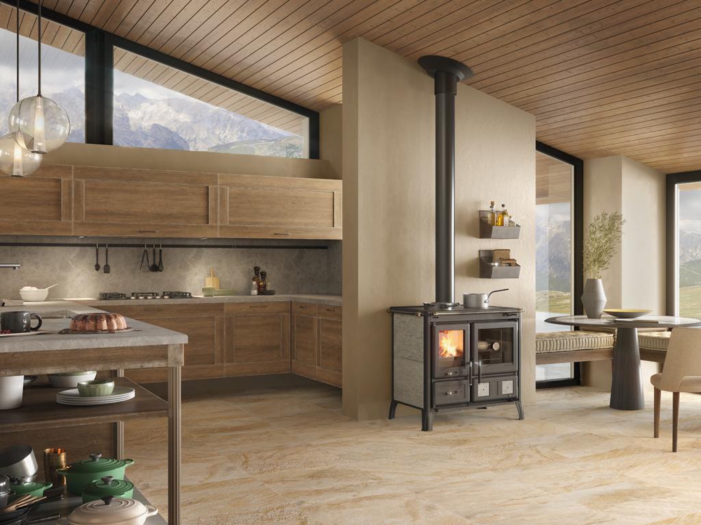 Cuisinière à bois - LA NORDICA Gardenia.16 Pierre 9.5 kW