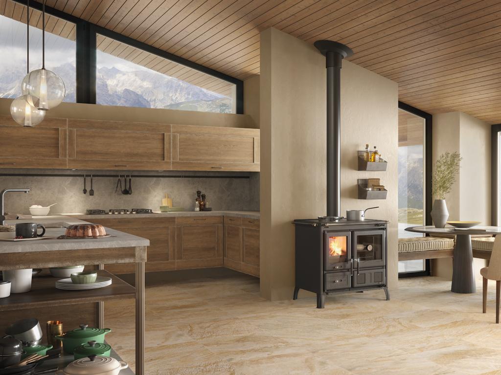 Cuisinière à bois - LA NORDICA Gardenia .16 Steel 9.5 kW