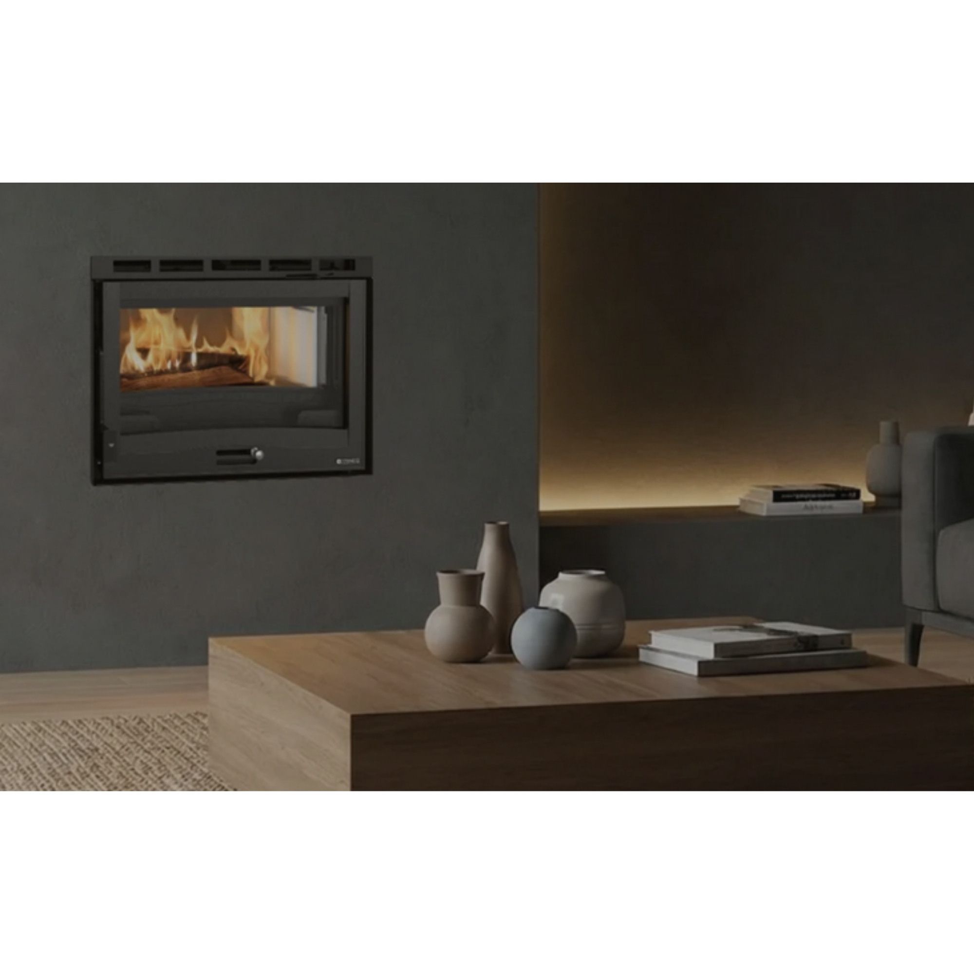 Insert à bois ventilé - LA NORDICA Inserto 70 H 49.16 6.7 kW