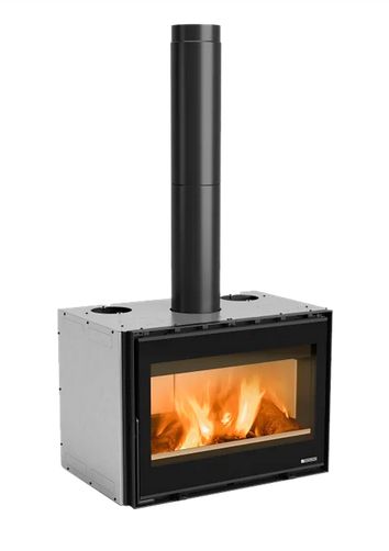 Insert à bois raccordable - LA NORDICA Inserto 80 Wide.16 12.4 kW