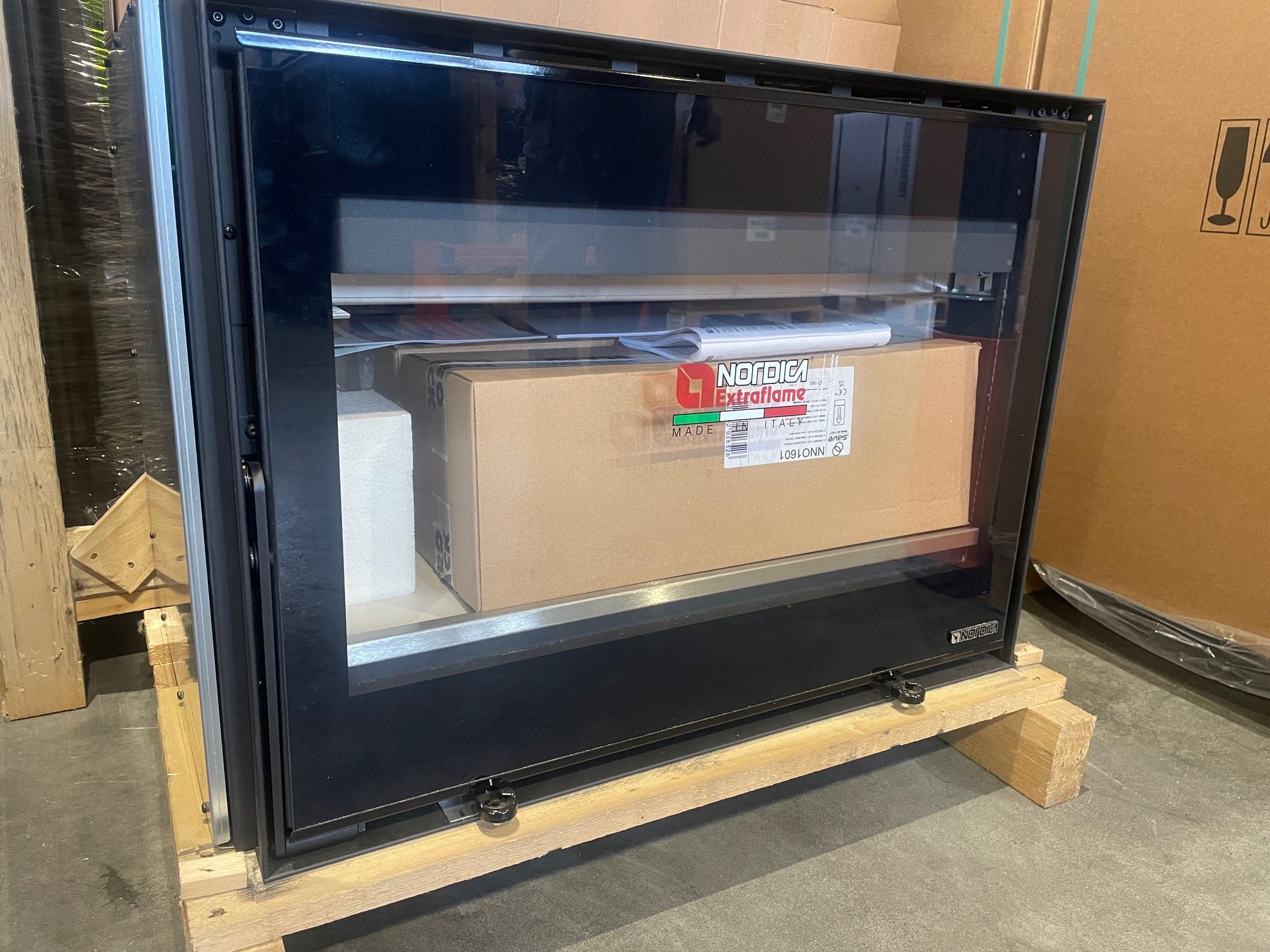 Insert à bois raccordable - LA NORDICA Inserto 80 Wide.16 12.4 kW
