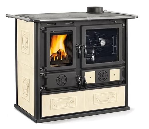 Cuisinière à bois raccordable - LA NORDICA Rosa.16 Ceramica 8.8 kW