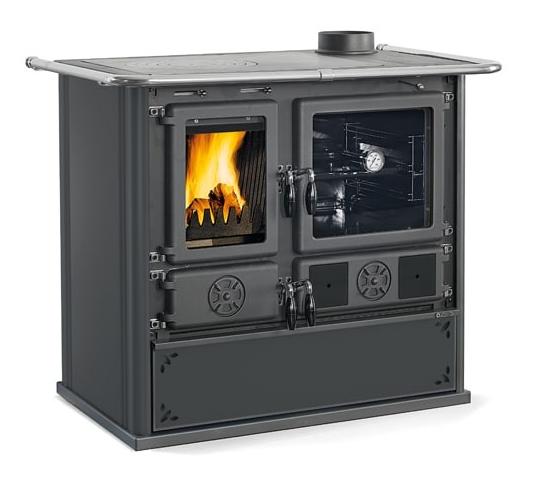 Cuisinière à bois raccordable - LA NORDICA Rosa.16 steel 8.8 kW
