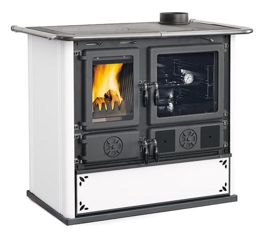 Cuisinière à bois raccordable - LA NORDICA Rosa.16 steel 8.8 kW