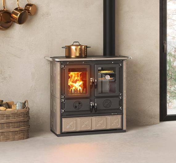 Cuisinière à bois raccordable - LA NORDICA Rosetta.16 Maiolica 7.9 kW