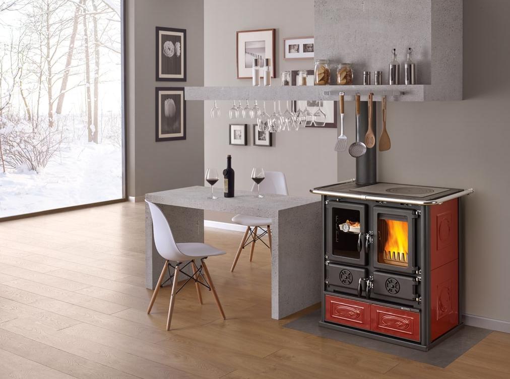 Cuisinière à bois raccordable - LA NORDICA Rosetta SX.16 Ceramica 7.9 kW