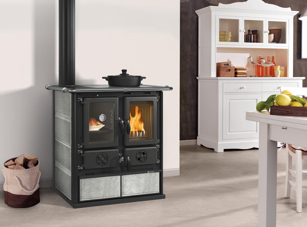 Cuisinière à bois raccordable - LA NORDICA Rosetta SX.16 Pierre 7.9 kW
