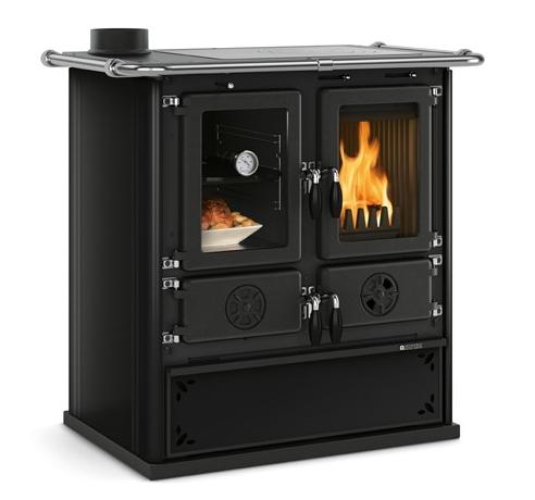 Cuisinière à bois raccordable - LA NORDICA Rosetta SX.16 Steel 7.9 kW