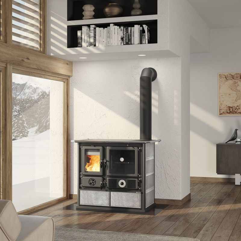Thermo cuisinière à bois - LA NORDICA TermoRosa DSA Lean 12.4 kW