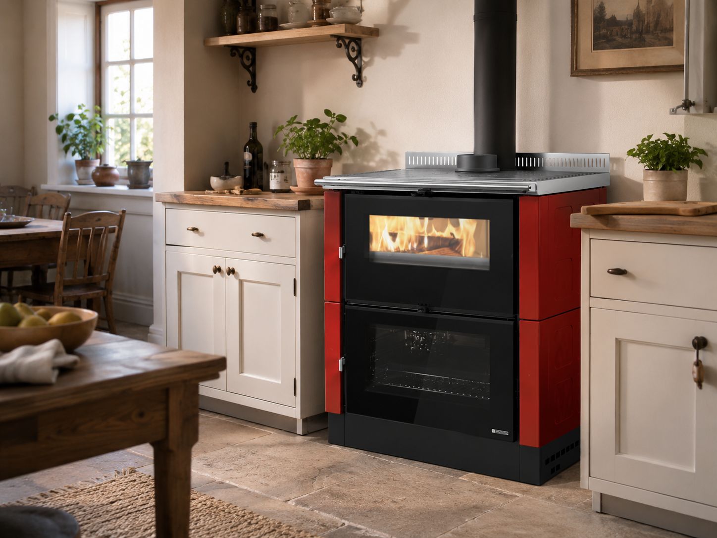 Cuisinière à bois raccordable - LA NORDICA Verona XXL.16 Maiolica 7 kW