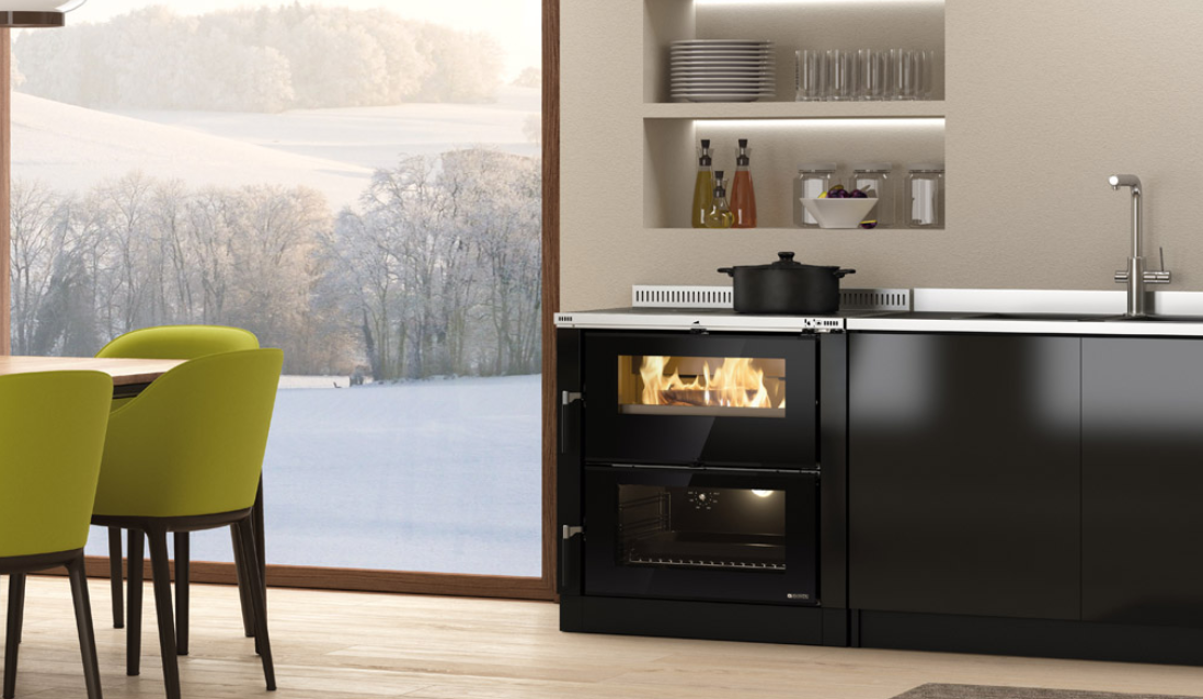 Cuisinière à bois encastrable raccordable - LA NORDICA Verona XXL.16 7 kW