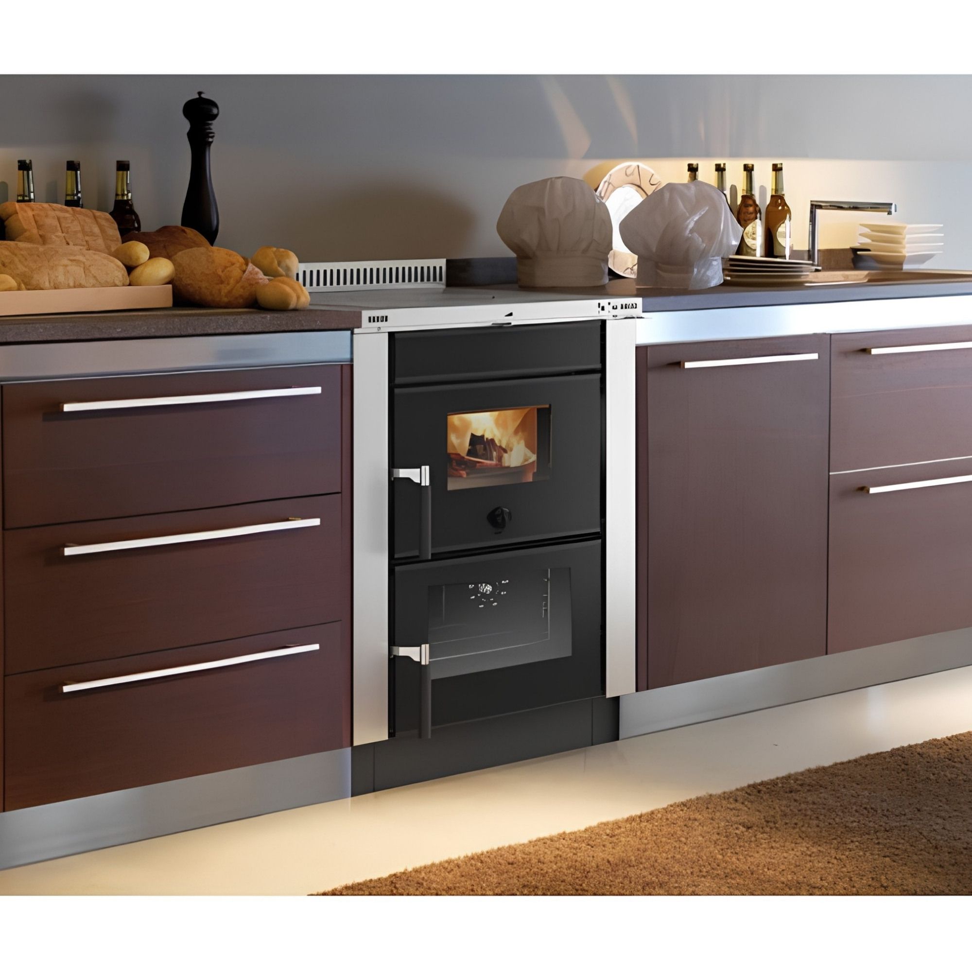 Cuisinière à bois encastrable raccordable - LA NORDICA Vicenza.16 6 kW