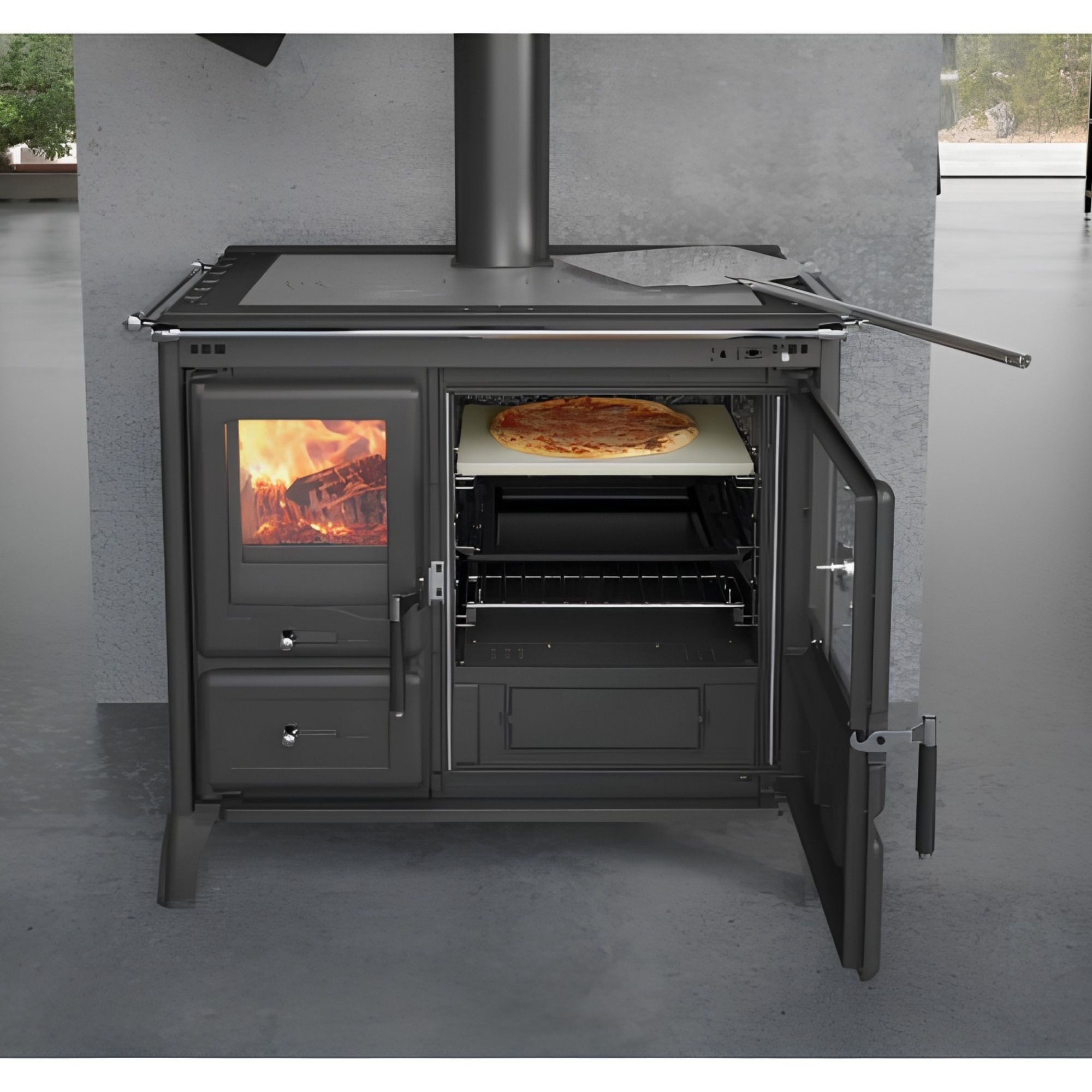 Cuisinière à bois - LA NORDICA Gardenia XXL Steel 10.5 kW