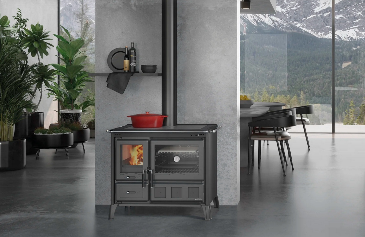 Cuisinière à bois - LA NORDICA Gardenia XXL Steel 10.5 kW