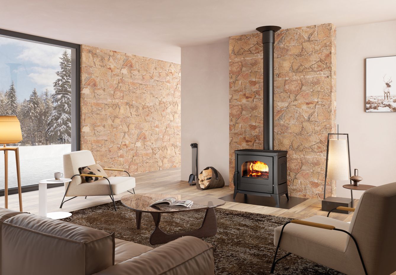 Poêle à bois en fonte - LA NORDICA Lavinia EOS 11.9 kW