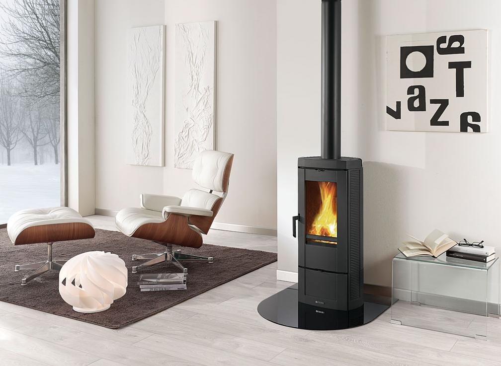 Poêle à bois en fonte - NORDICA Candy Lean 6.6 kW