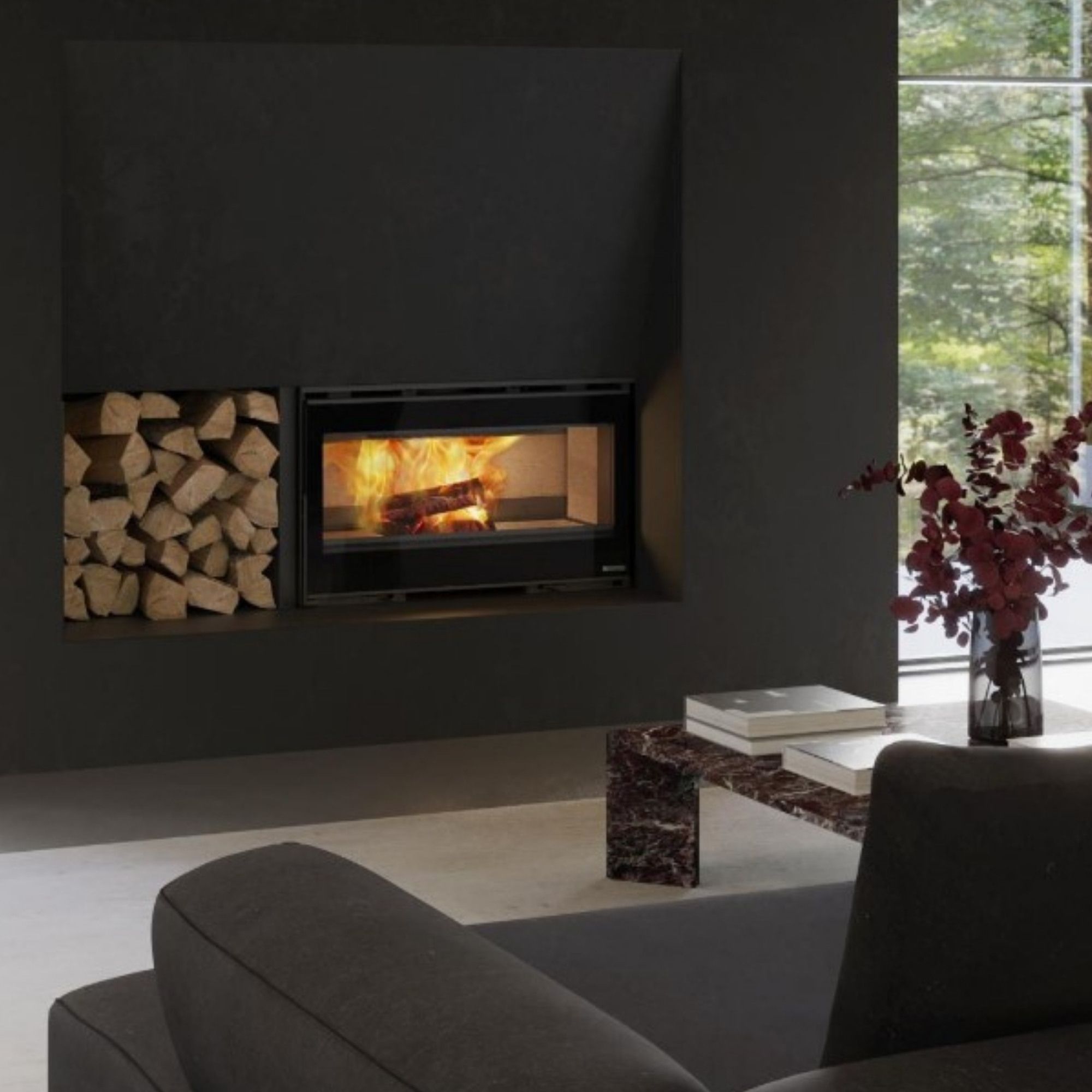 Insert à bois ventilé - LA NORDICA Inserto 100 Lean 10.5 kW