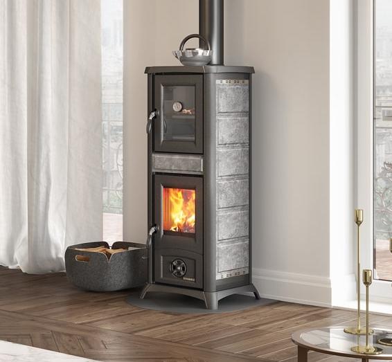Poêle à bois avec four - LA NORDICA Gemma Forno.165 Pierre 7.3 kW