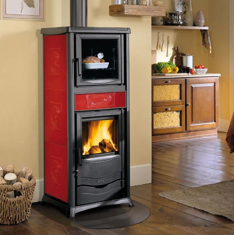 Poêle à bois avec four raccordable - LA NORDICA Rossella Plus Forno.165 Ceramica 9.4 kW