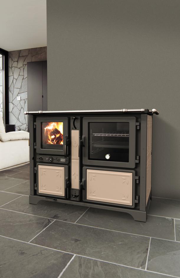 Thermo cuisinière à bois - THERMOROSSI Bosky Country F30 Evo 5 11.1kW