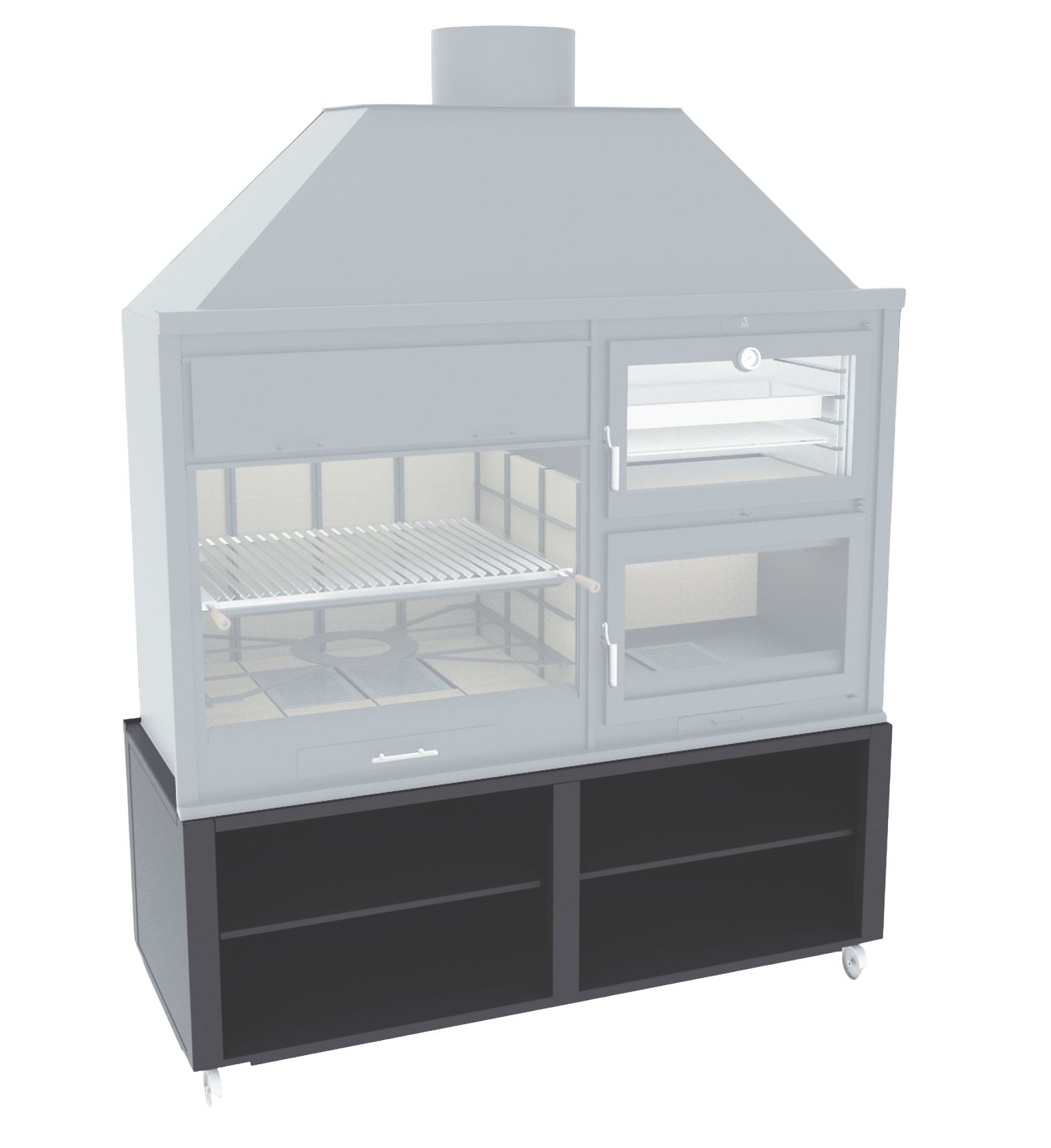 Meuble support avec roulettes pour Fusion 200 & 200E - FM CALEFACCION
