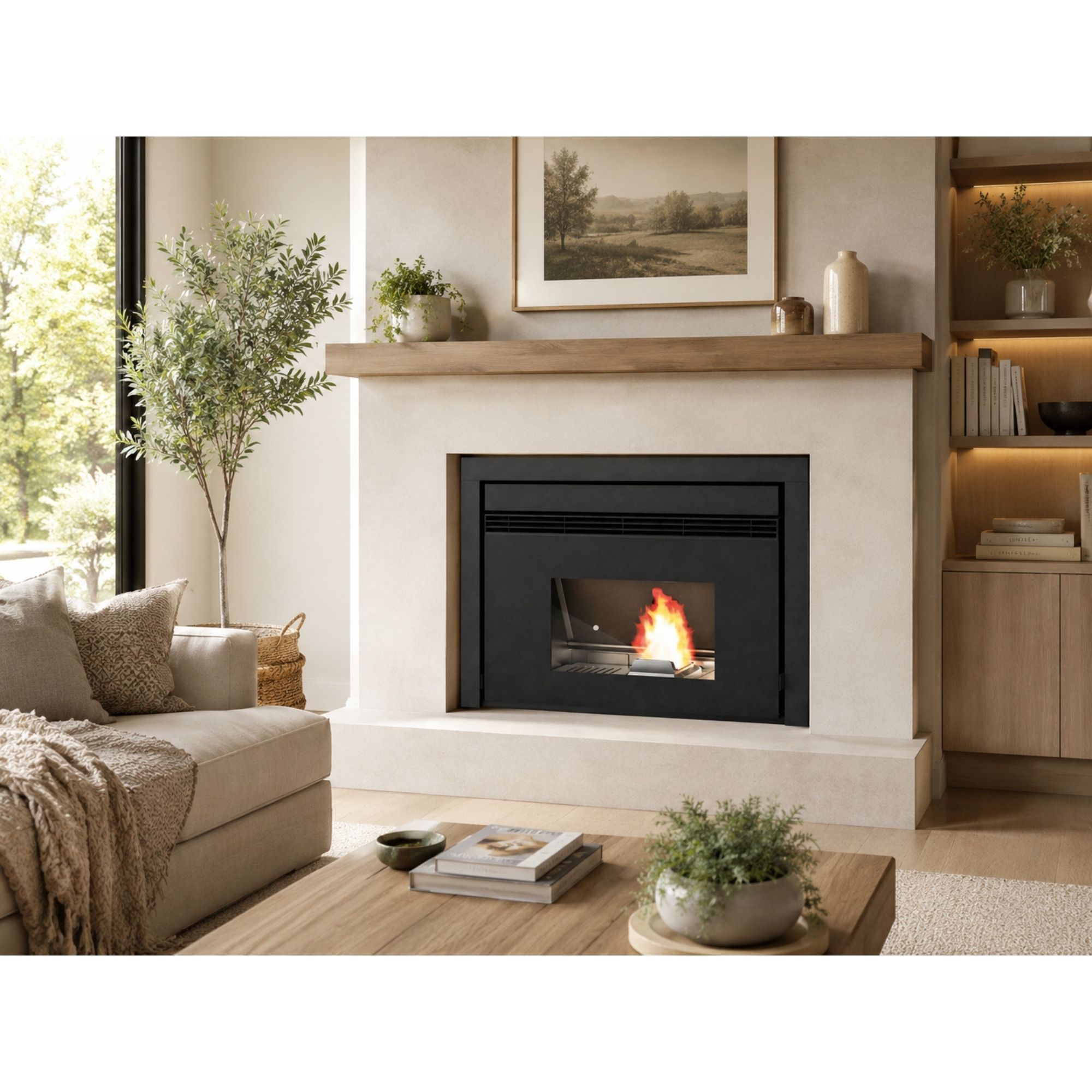 Insert à granules ventilé canalisable - PUNTO FUOCO Daniel 11.5 kW