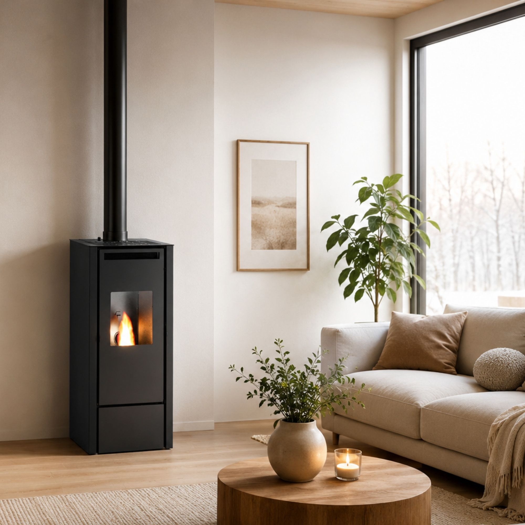 Poêle à granulés canalisable - PUNTO FUOCO Cinzia Can 9.9 kW