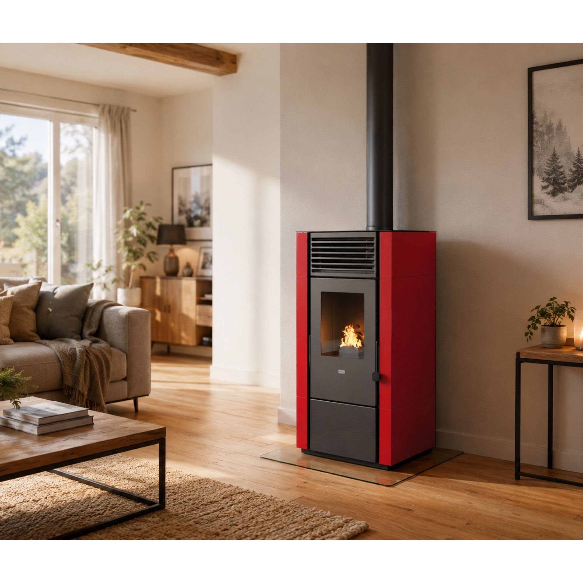Poêle à granulés - PUNTO FUOCO Poly 8 kW