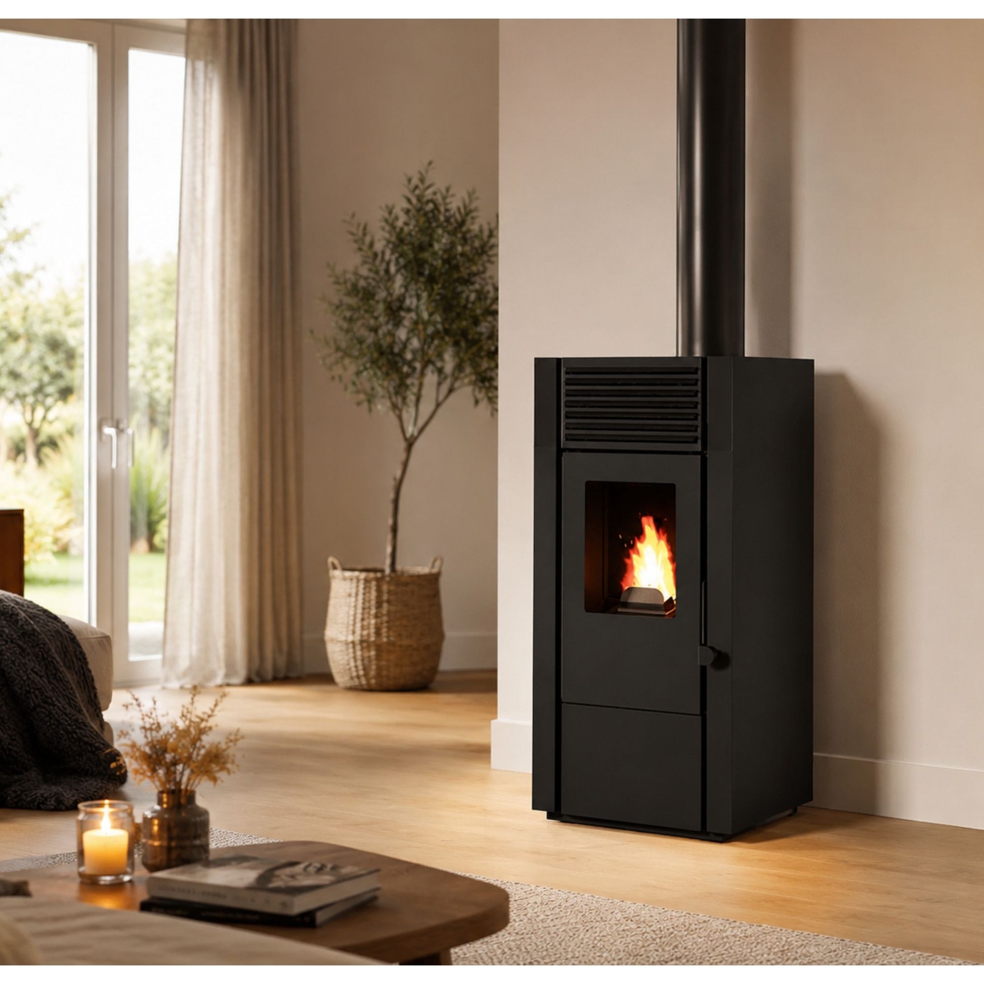 Poêle à granulés canalisable - PUNTO FUOCO Marisa 8 kW