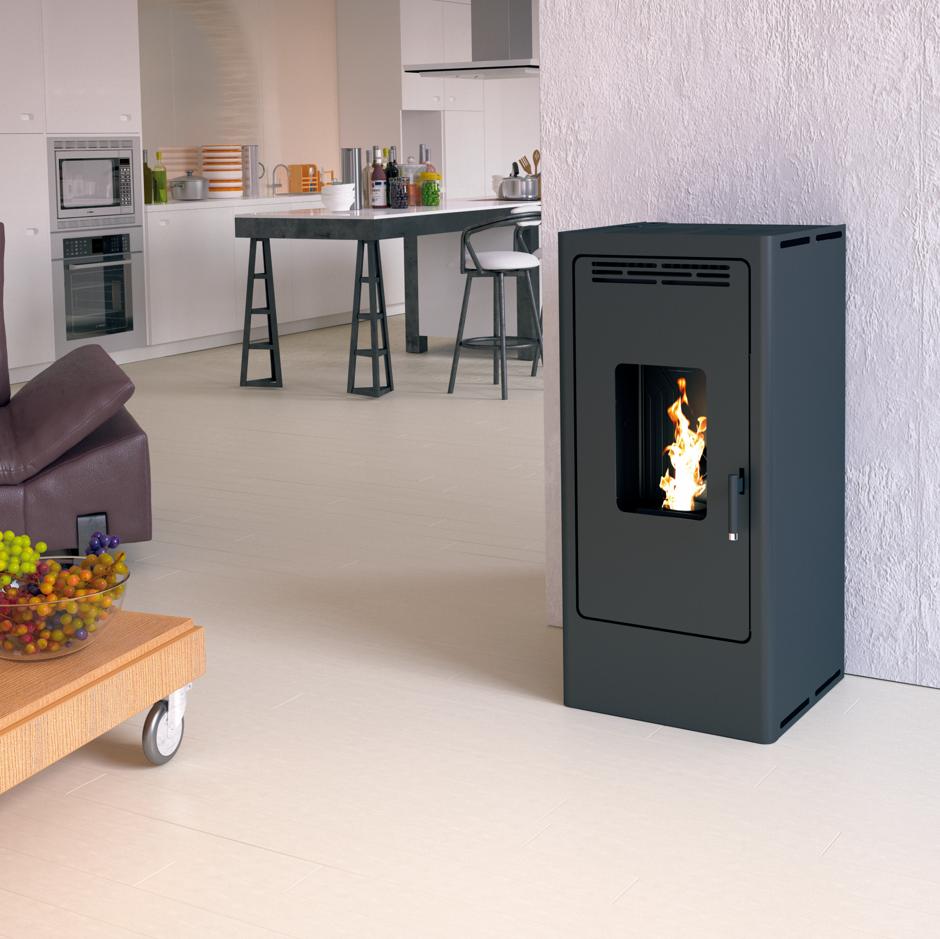 Poêle à granulés étanche fonte - FIREMATIC BR12 10.3 kW