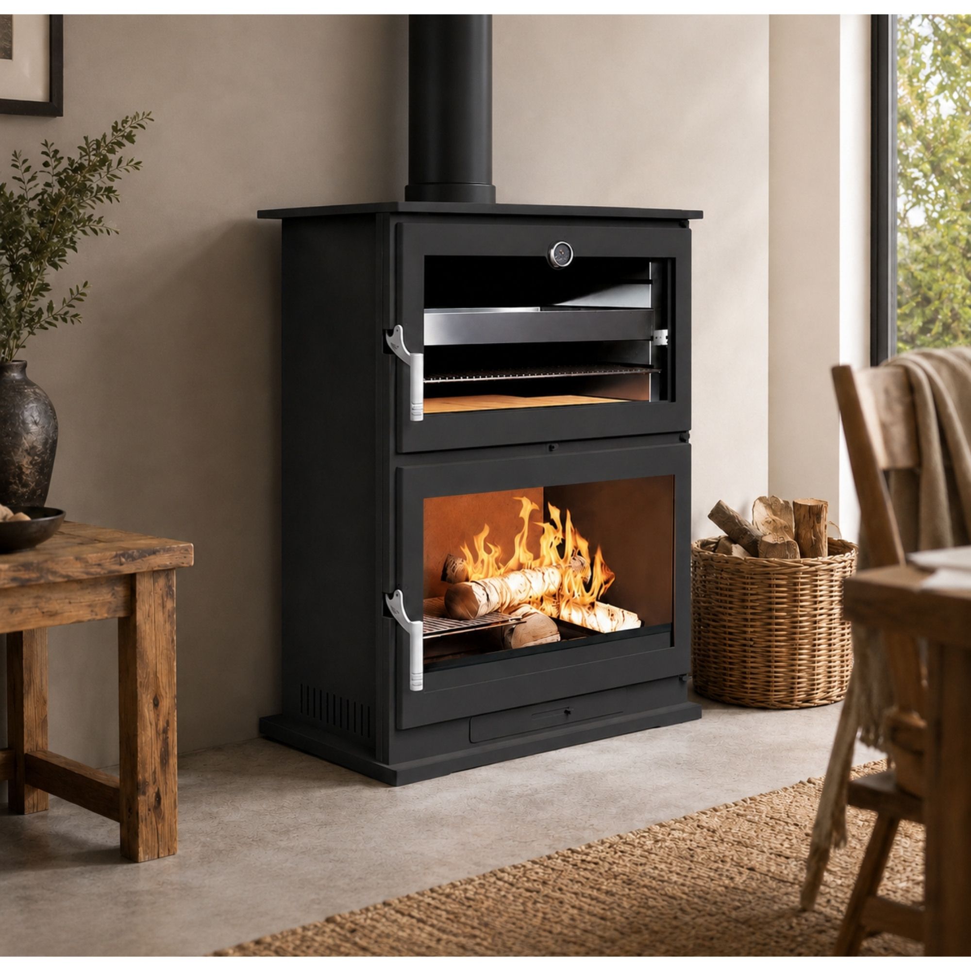 Poêle à bois avec four - FIREMATIC Dakota 10.9 kW