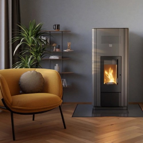 Poêle à granulés Haas & Sohn HSP 6 WT RLU 10 kW hydro