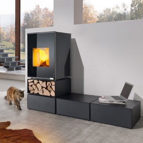 Poêle à bois Wodtke Hot Box 2000 | 7 kW indépendant de l’air ambiant