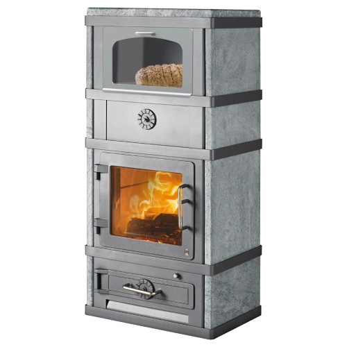 Poêle à bois Lotus 2080 | 8 kW avec compartiment chauffant