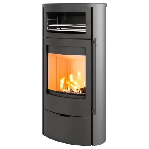 Poêle à bois Lotus Jubilee 35 acier 7 kW avec compartiment de cuisson