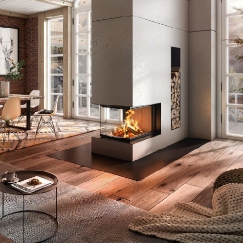 Insert bois Spartherm Arte U-90h 13 kW porte coulissante