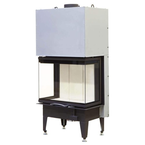 Insert bois Austroflamm 64x33x51 S3 2.0 | 10 kW, porte coulissante